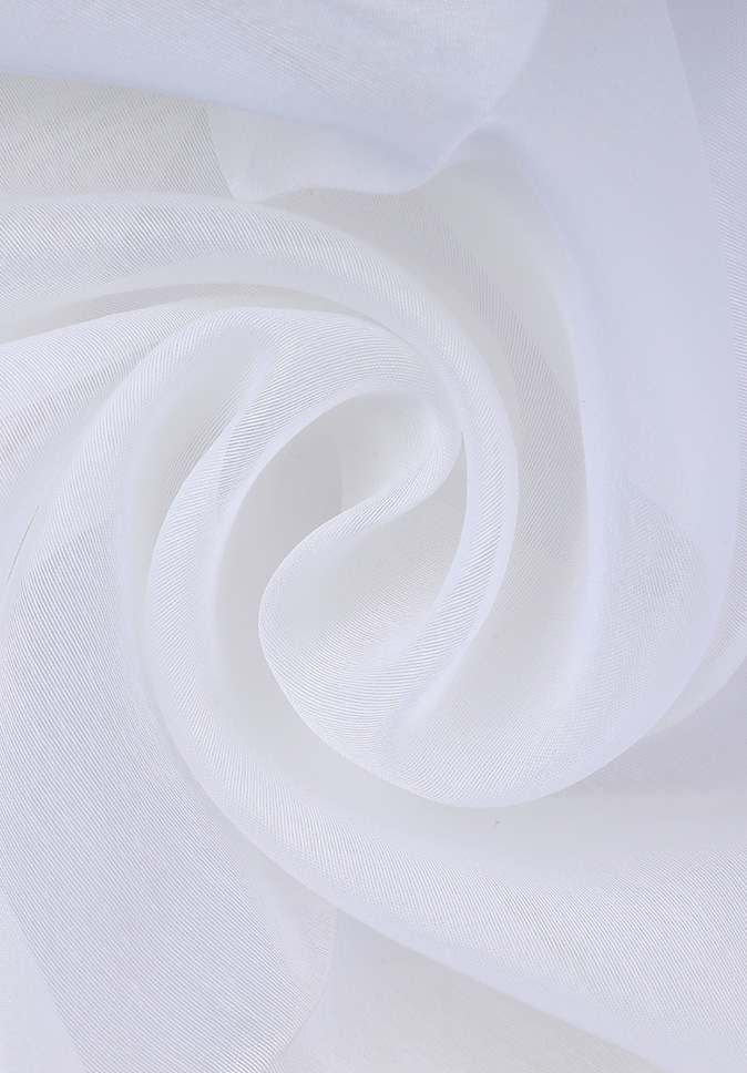 Гладкая и мягкая ткань из чистого полиэстера длиной 300 см, огнестойкая, простая вуаль для штор.